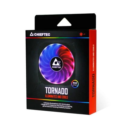 Kép 4/6 - Chieftec Tornado 12cm RGB LED OEM