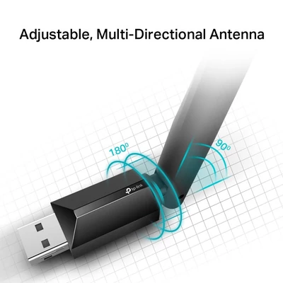 Kép 6/7 - TP-Link Archer T2U Plus AC600 High Gain Wireless Dual Band USB adapter