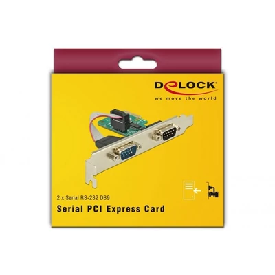Kép 4/4 - DeLock PCI Express Card to 2x Serial RS-232