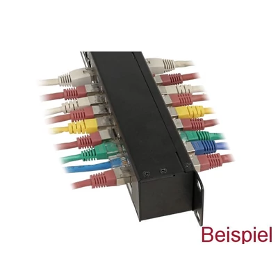Kép 3/3 - DeLock 24-port patch panel 1U fekete
