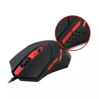 Kép 6/8 - Redragon S101-BA Gaming Combo 4 in 1 Black/Red HU