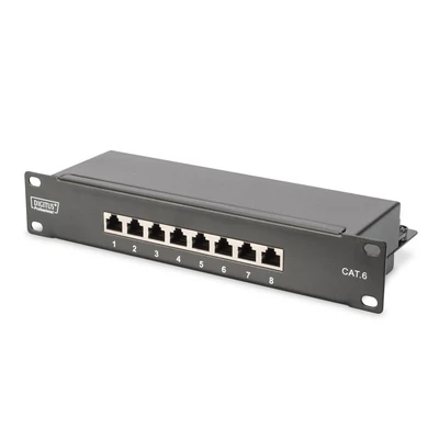 Digitus 8-port patch panel 1U fekete