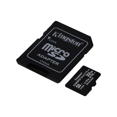 Kép 2/3 - Kingston 32GB microSDHC Canvas Select Plus Class 10 100R A1 C10 Card + adapterrel