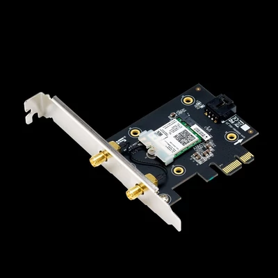 Kép 3/4 - Asus PCE-AX3000 Dual Band PCI-E WiFi 6 (802.11ax) 160MHz Bluetooth támogatással