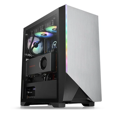 Kép 2/7 - Thermaltake H550 TG ARGB Tempered Glass Black