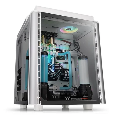 Kép 2/6 - Thermaltake Level 20 HT Tempered Glass Snow Edition White