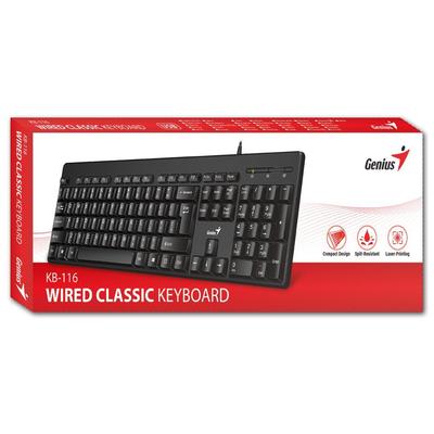 Kép 2/2 - Genius KB-116 USB billentyűzet Black HU