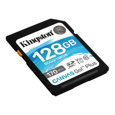 Kép 2/3 - Kingston 128GB SDXC Canvas Go! Plus Class 10 170R UHS-I U3 V30