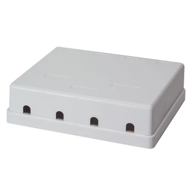 Kép 3/3 - Logilink NK4034 Keystone Surface Mount Box 4 Port White