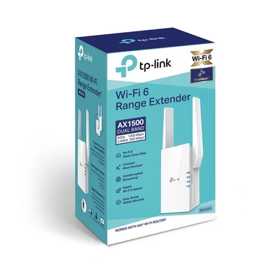 Kép 2/2 - TP-Link RE505X AX1500 Wi-Fi Range Extender fehér
