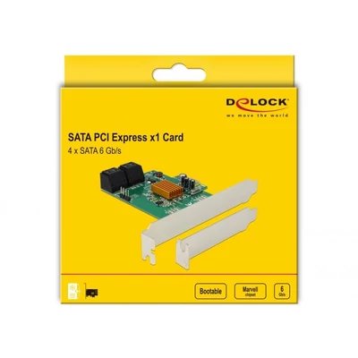 Kép 7/7 - DeLock 4 port SATA PCI Express Card