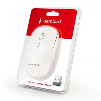 Kép 3/3 - Gembird MUSW-4B-01-W wireless optical mouse White