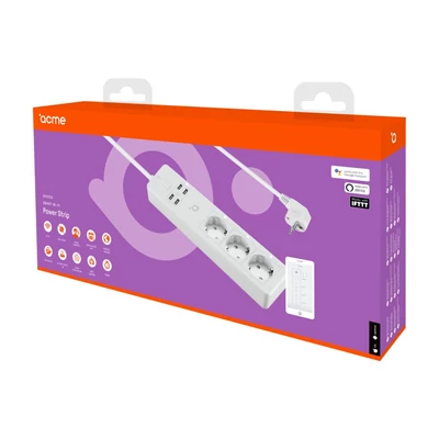 Kép 6/6 - ACME SH3103 Smart 3 Socket Wi-Fi elosztó fehér