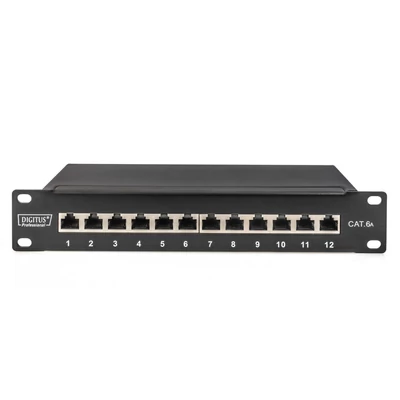 Kép 2/7 - Digitus 12-port patch panel 1U fekete