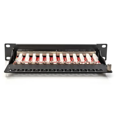 Kép 4/7 - Digitus 12-port patch panel 1U fekete