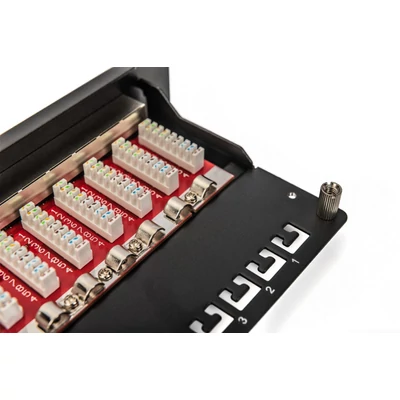 Kép 5/7 - Digitus 12-port patch panel 1U fekete