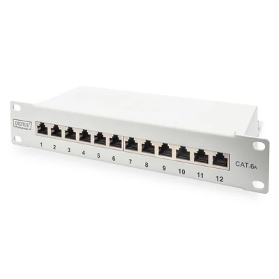 Digitus 12-port patch panel 1U szürke