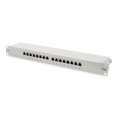 Digitus 16-port patch panel 1U szürke