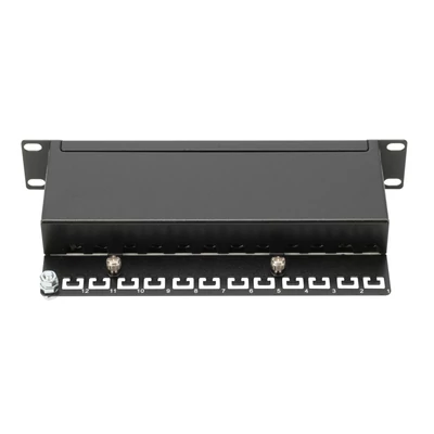 Kép 6/6 - Digitus 12-port patch panel 1U fekete