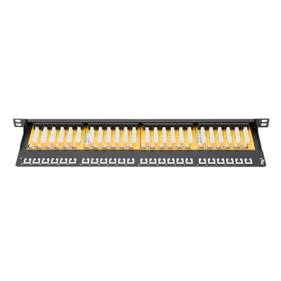 Kép 2/2 - Digitus 24-port patch panel 0,5U fekete