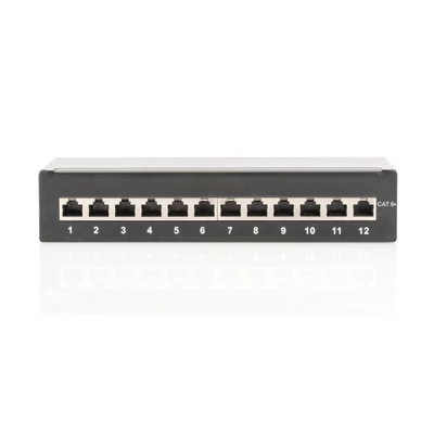Kép 3/7 - Digitus 12-port patch panel 1U fekete