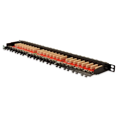 Kép 2/6 - Digitus 24-port patch panel 0,5U fekete