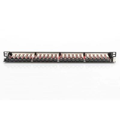 Kép 4/6 - Digitus 24-port patch panel 0,5U fekete