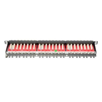 Kép 5/6 - Digitus 24-port patch panel 0,5U fekete