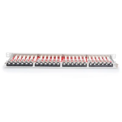 Kép 3/5 - Digitus 24-port patch panel 0,5U szürke