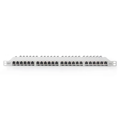 Kép 5/5 - Digitus 24-port patch panel 0,5U szürke