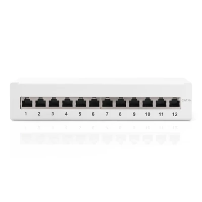 Kép 8/10 - Digitus 12-port patch panel 1U szürke