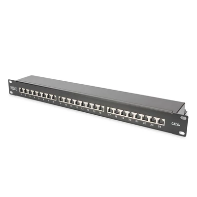 Digitus 24-port patch panel 1U fekete