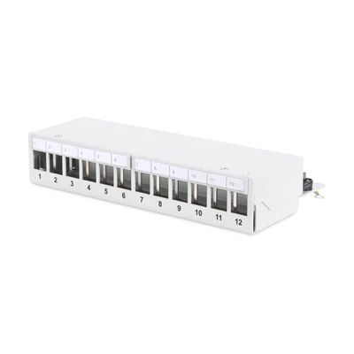 Digitus 12-port patch panel 1U szürke