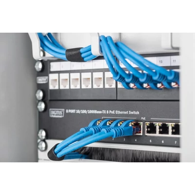 Kép 3/5 - Digitus 12-port patch panel 1U fekete