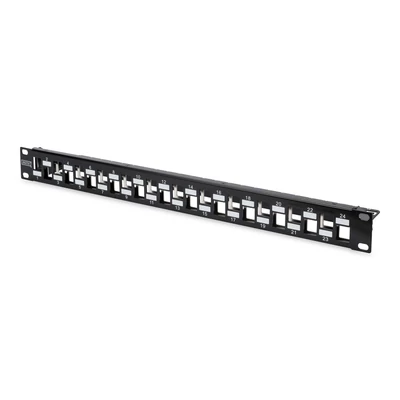 Digitus 24-port patch panel 1U fekete