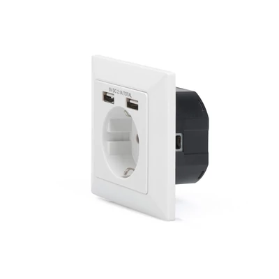 Kép 4/4 - Digitus DA-70613 csatlakozóaljzat 2x USB White