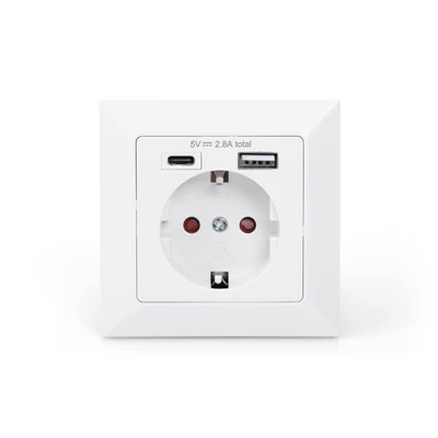 Kép 2/5 - Digitus DA-70615 csatlakozóaljzat White