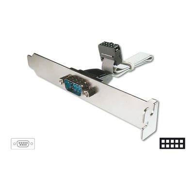 Assmann Serial Slot Bracket cable D-Sub9 - IDC 2x5pin
