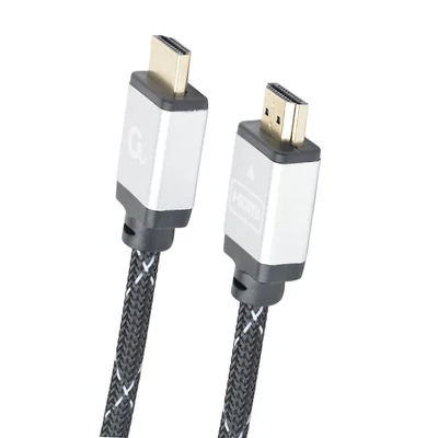 Kép 2/3 - Gembird CCB-HDMIL-5M High speed HDMI with Ethernet Select Plus Series cable 5m Black/Grey