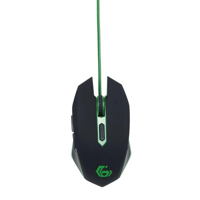 Kép 2/4 - Gembird MUSG-001-G Gamer Black/Green