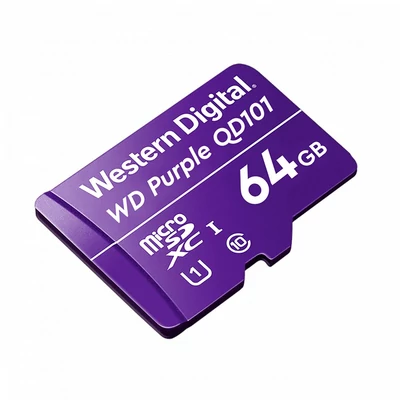 Kép 2/2 - Western Digital 64GB microSDXC Class10 UHS-I (U1) Purple QD101 adapter nélkül