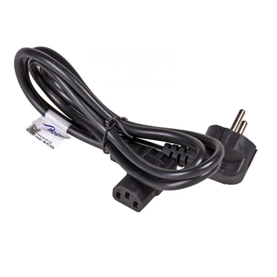 Kép 2/2 - Akyga AK-PC-02A Angle PC Power Cord cable 1,5m Black