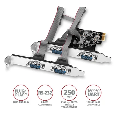 Kép 3/4 - AXAGON PCEA-S4N PCIE Controller 4x Serial