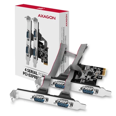 Kép 4/4 - AXAGON PCEA-S4N PCIE Controller 4x Serial