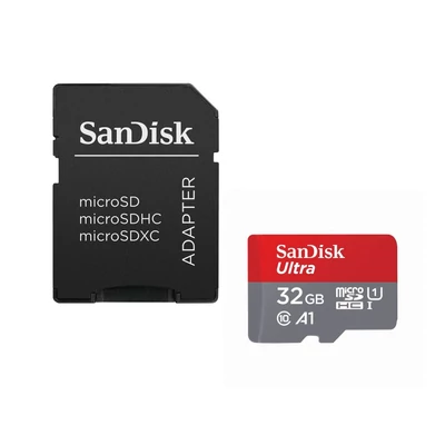 Kép 2/2 - Sandisk 32GB microSDHC Ultra Class 10 UHS-I A1 + adapterrel