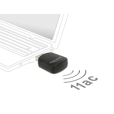 Kép 2/2 - DeLock USB3.0 Dual Band WLAN ac/a/b/g/n Mini Stick 867 + 300 Mbps