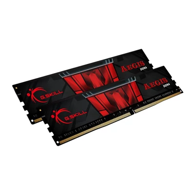Kép 2/4 - G.SKILL 32GB DDR4 2400Mhz Kit(2x16GB) AEGIS Black Red