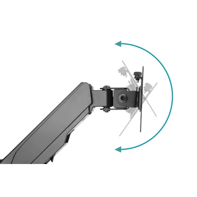 Kép 3/5 - Digitus DA-90396 Universal Single Monitor Mount with Gas Spring Wall Mount Black
