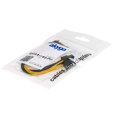 Kép 2/2 - Akyga AK-CA-30 SATA to PCI-Express 6-pin Adapter