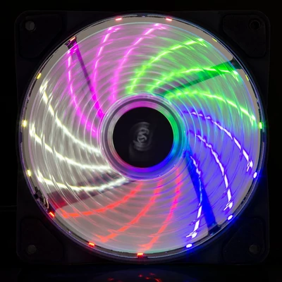 Kép 4/5 - Akyga AW-12D-LED System Fan 12cm Rainbow LED